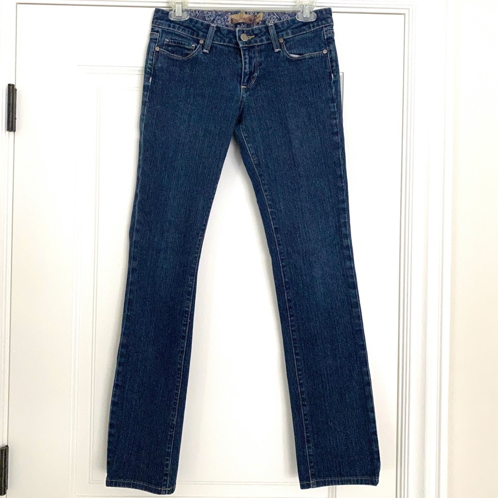 Paige Blue Heights Skinny Straight Jeans - 27